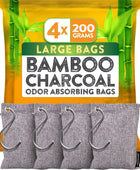 Nature Fresh Bolsas purificadoras de aire de carbón de bambú (4 unidades), - VIRTUAL MUEBLES