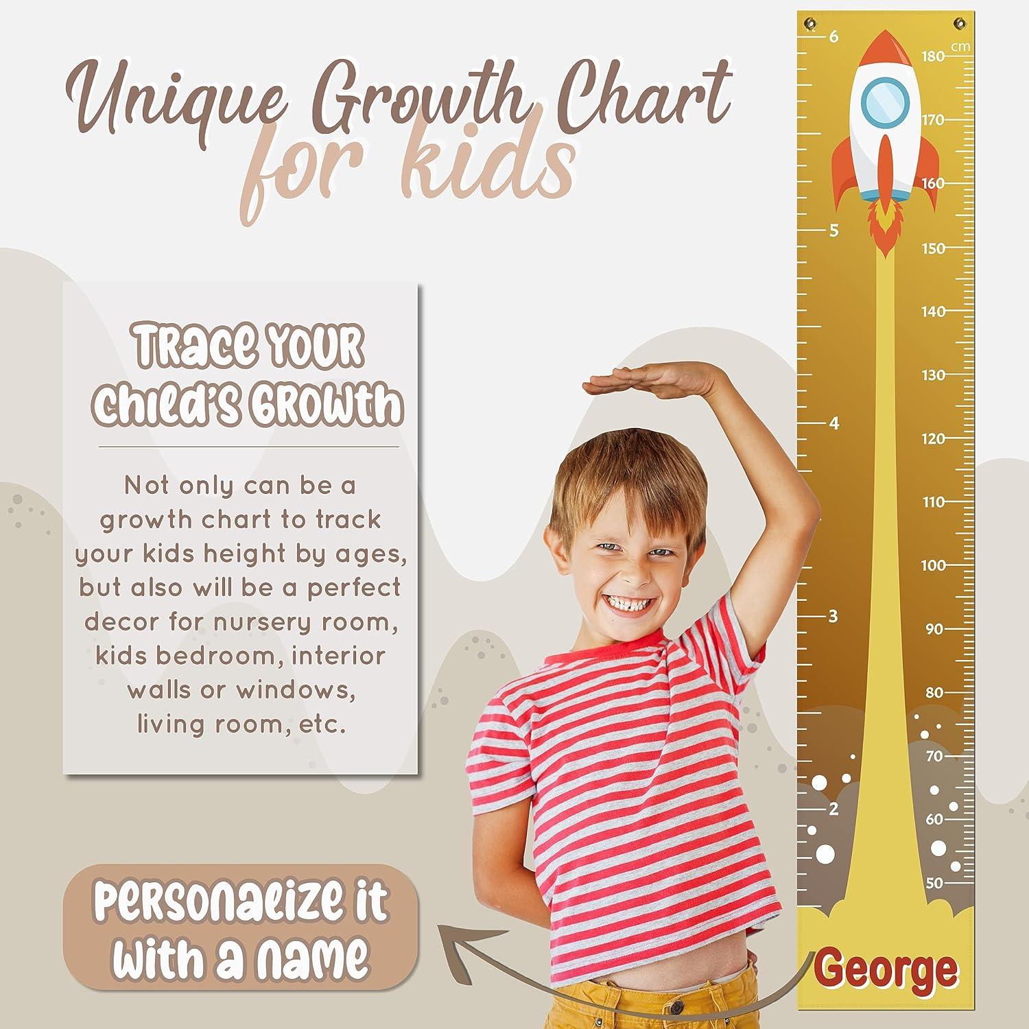 Tabla de crecimiento personalizada para niños, 12 diseños, altura de vinilo de - VIRTUAL MUEBLES