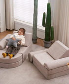 Sofá infantil de lujo de 14 piezas, sofá modular para adultos, juego de casa de