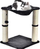 Tienda Torre para gatos con hamaca y postes rascadores para gatos de interior