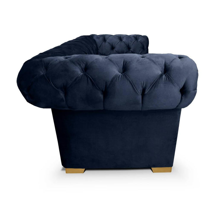 Sofa Chanty 2 puestos en azul - VIRTUAL MUEBLES