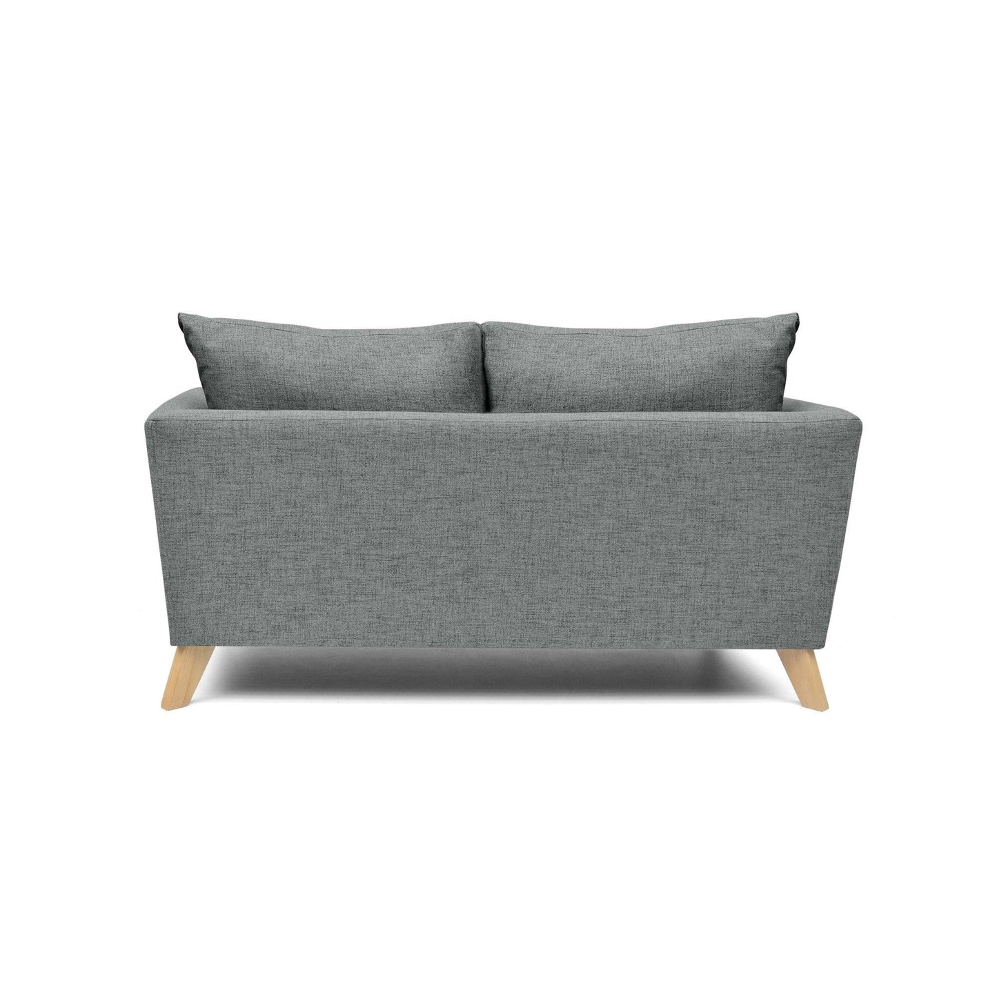 Sofa 3 Puestos Montecarlo Tela Poliester Gris - VIRTUAL MUEBLES