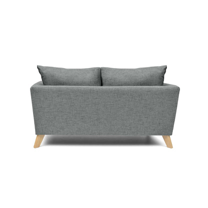 Sofa 3 Puestos Montecarlo Tela Poliester Gris - VIRTUAL MUEBLES