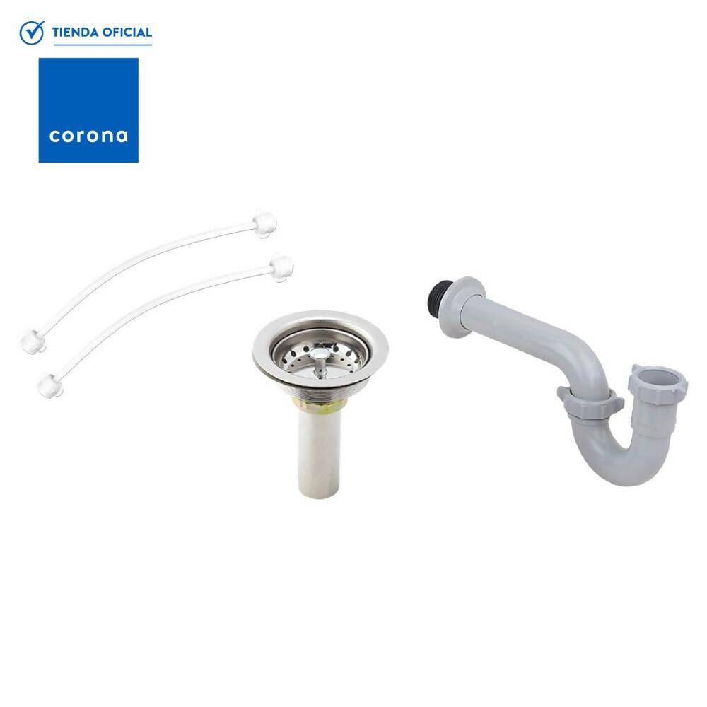 KIT Grival Canastilla + Sifón En P + 2 Griflex Cross - VIRTUAL MUEBLES
