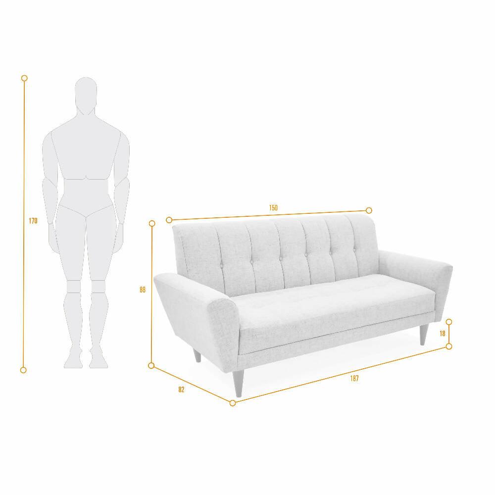 Sofa Zen Tela Plata