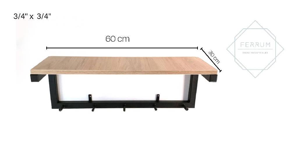 Perchero Repisa Kaan - VIRTUAL MUEBLES