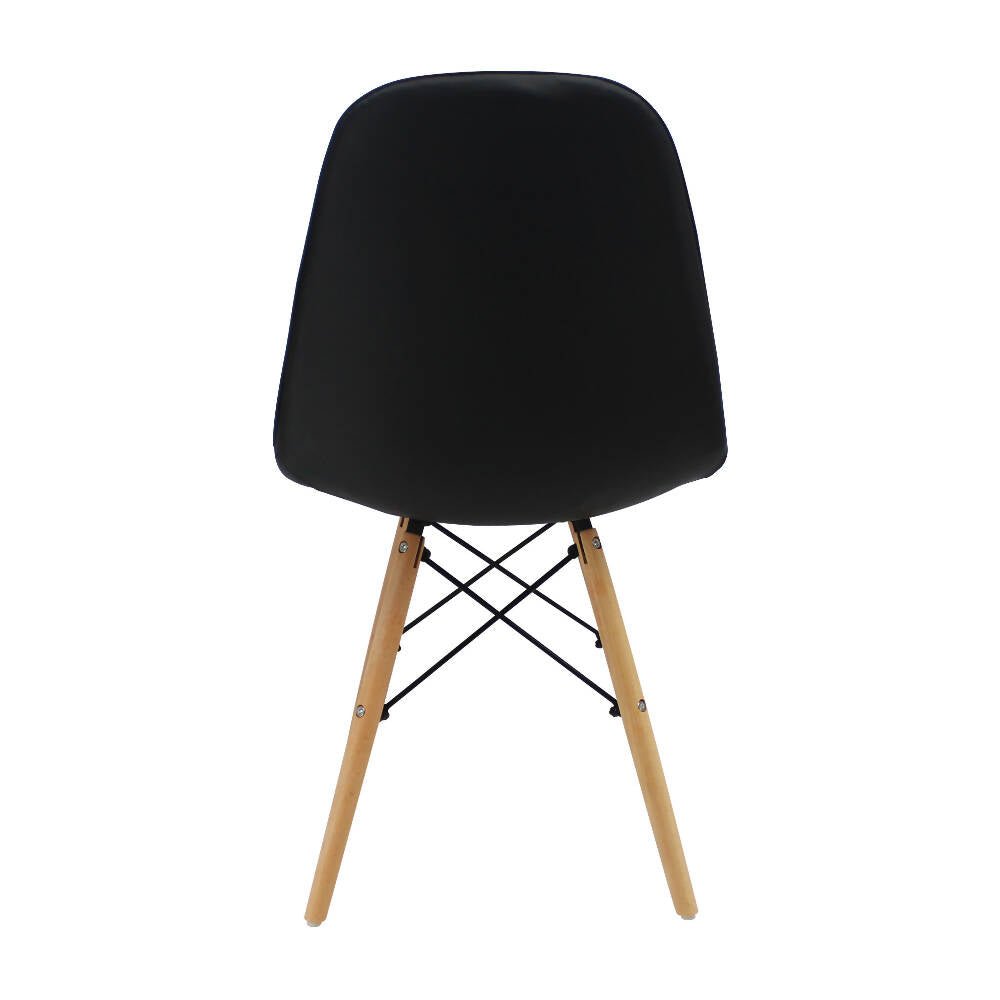 Kit por 2 Silla Botones Eames Acolchada - Negra