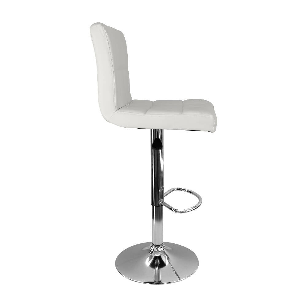 Silla Acolchada Tipo Bar - Blanca