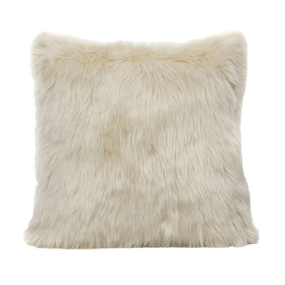 Kit X 2 Fundas Cojines Peluche Largo Café Matizado - VIRTUAL MUEBLES