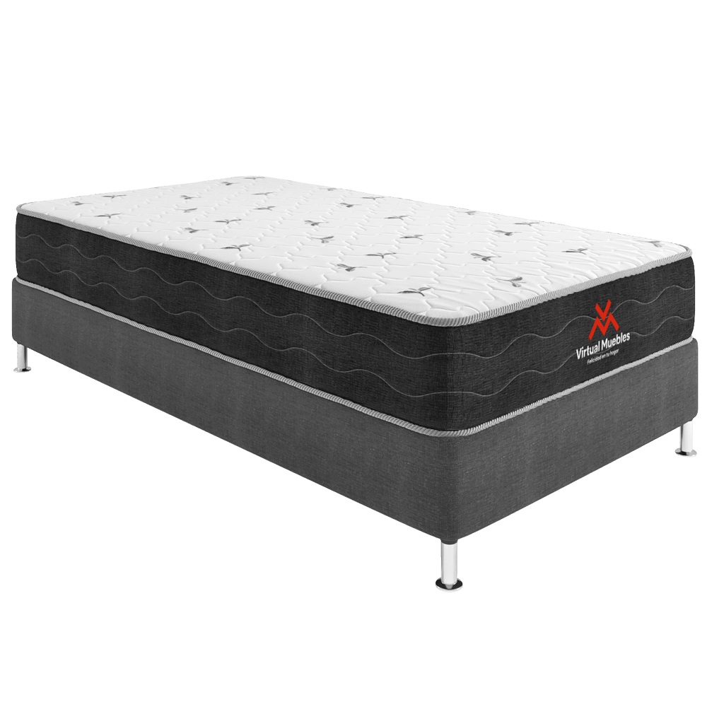 Combo para Habitación Bentor, incluye Base Cama sencilla y Colchón.