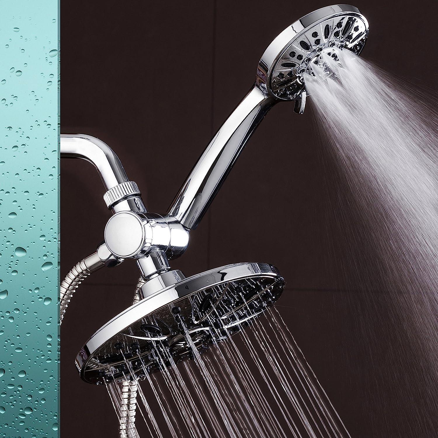 AquaDance Para California Homes Combo de cabezal de ducha de mano y lluvia de 7 - VIRTUAL MUEBLES