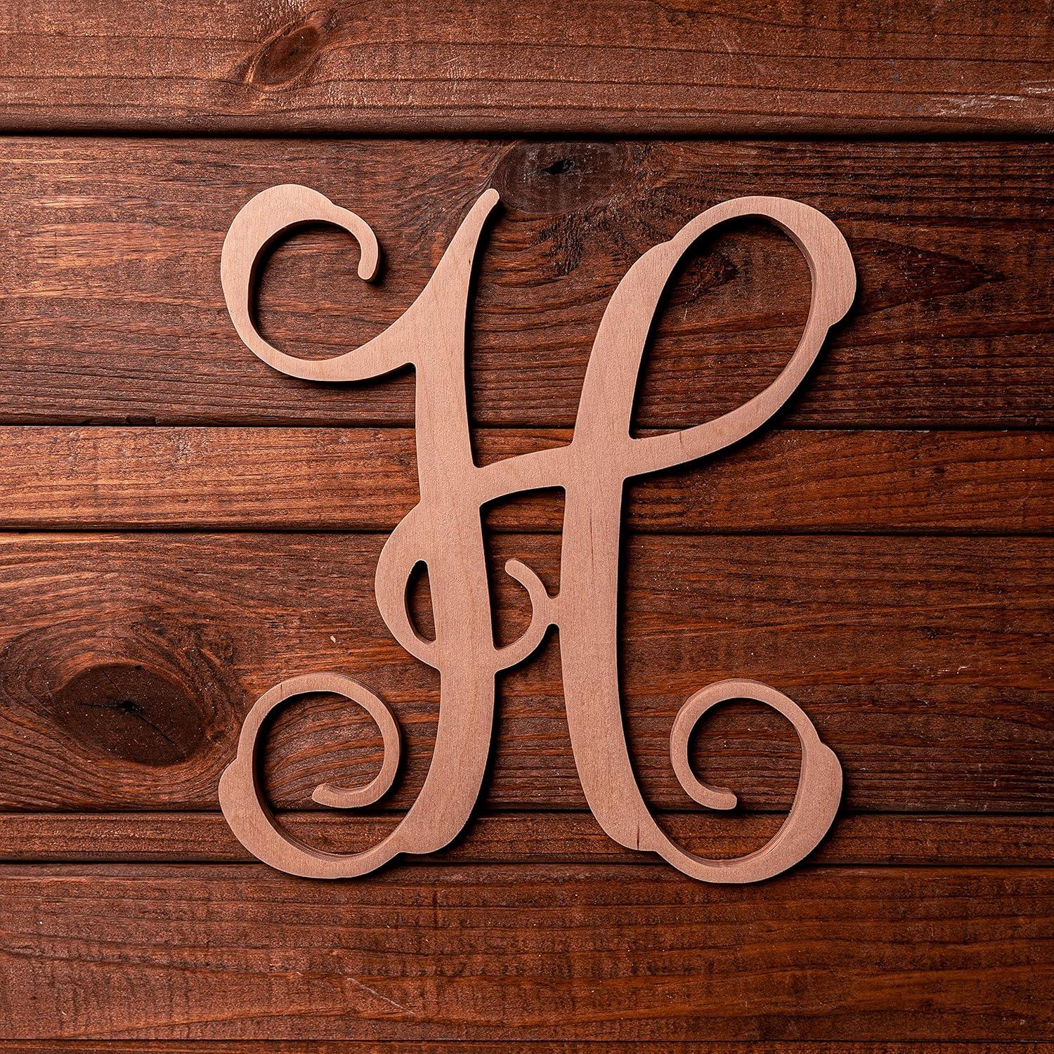  Letras pequeñas de madera Q del alfabeto sin pintar de