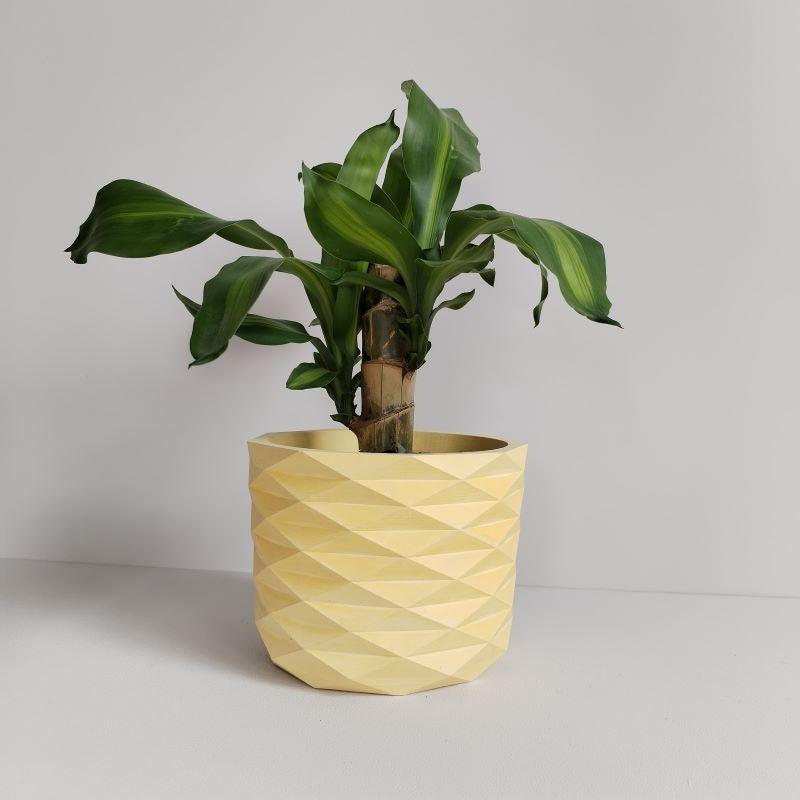 Matera Carlota Petty de Cemento 12.5x15 cm Amarillo - VIRTUAL MUEBLES
