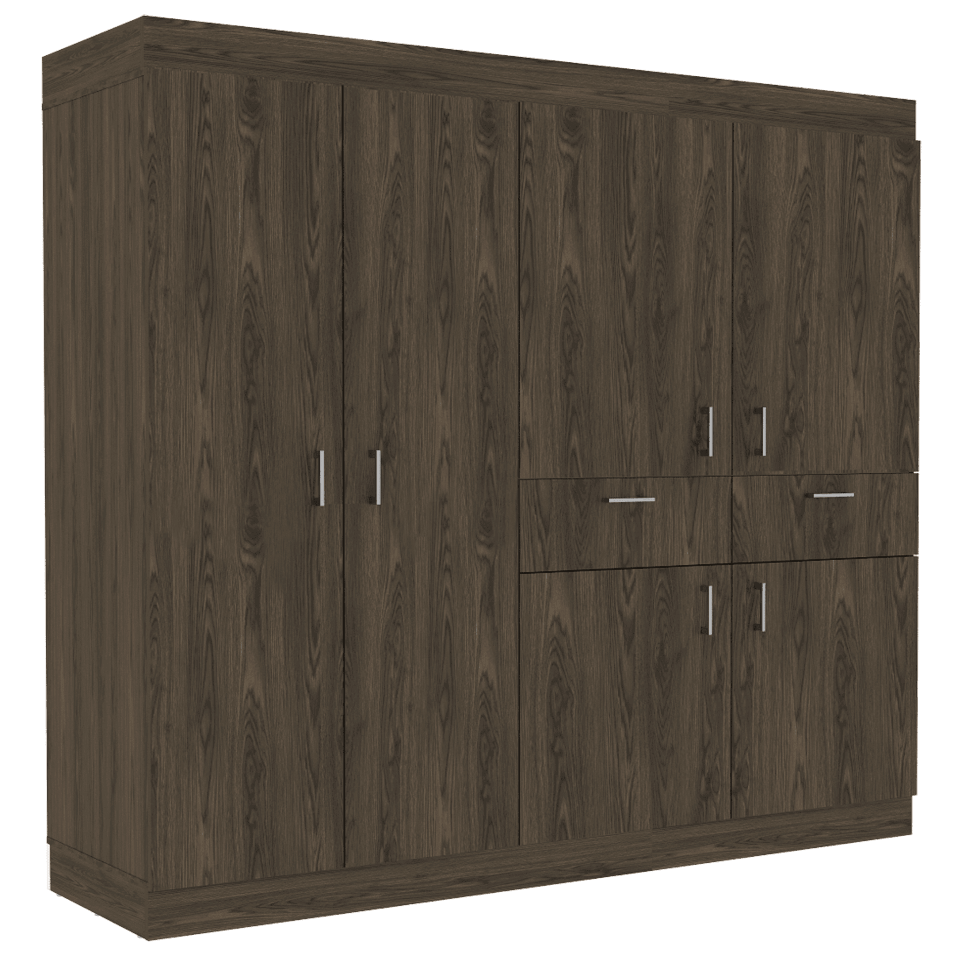 Closet Silene color Chocolate y Blanco para Habitación.