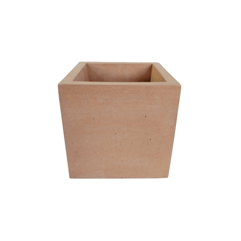 Matera Eloisa Petty de Cemento 10x10x10 cm Café - VIRTUAL MUEBLES