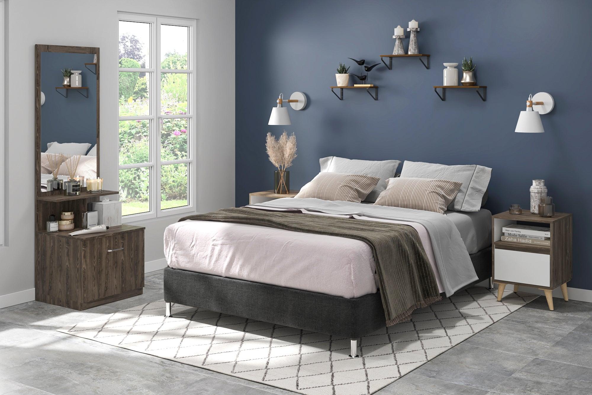 Combo para Habitación Fenix, incluye Cama Doble y Colchón.