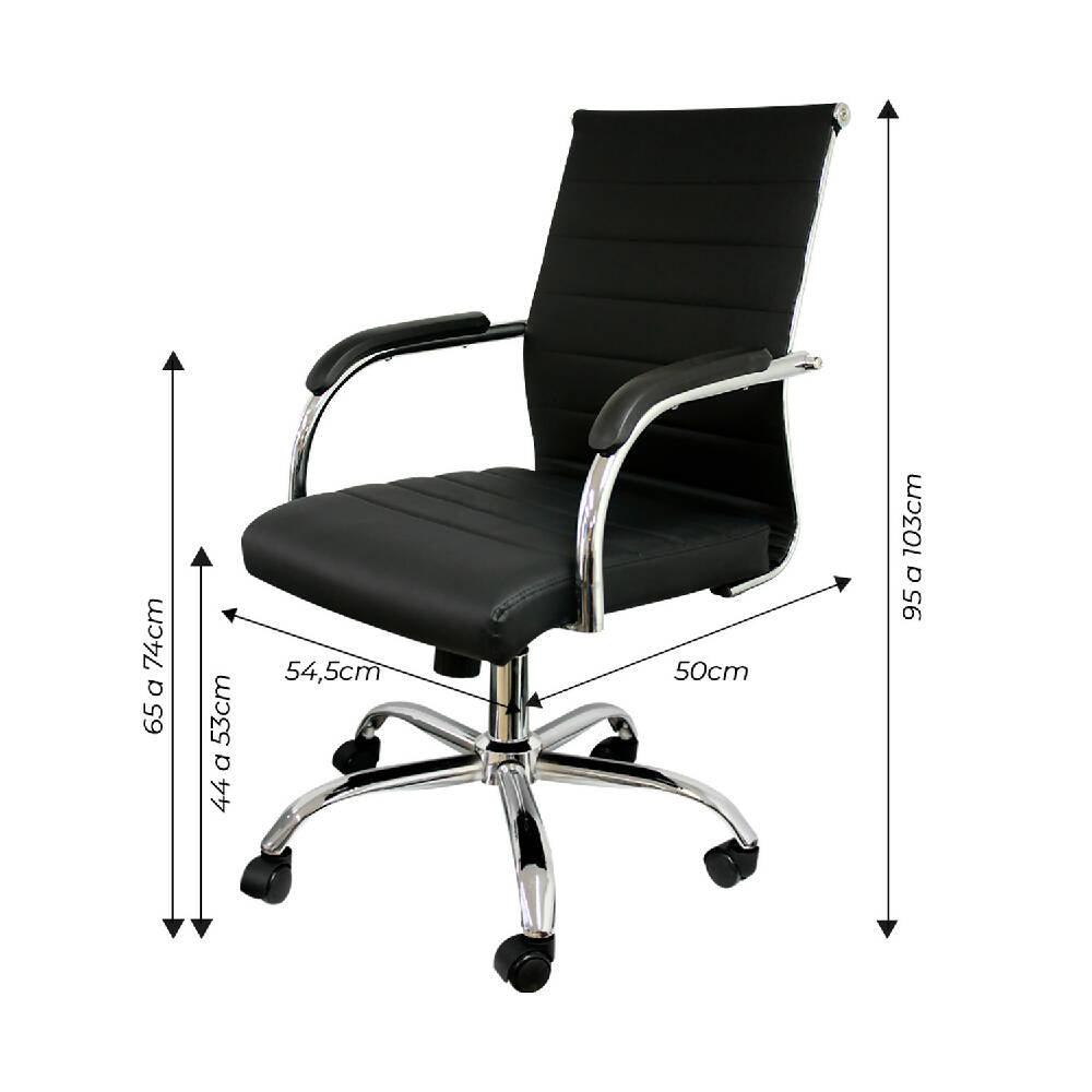 Silla De Oficina Escritorio Baja - 3322 - VIRTUAL MUEBLES