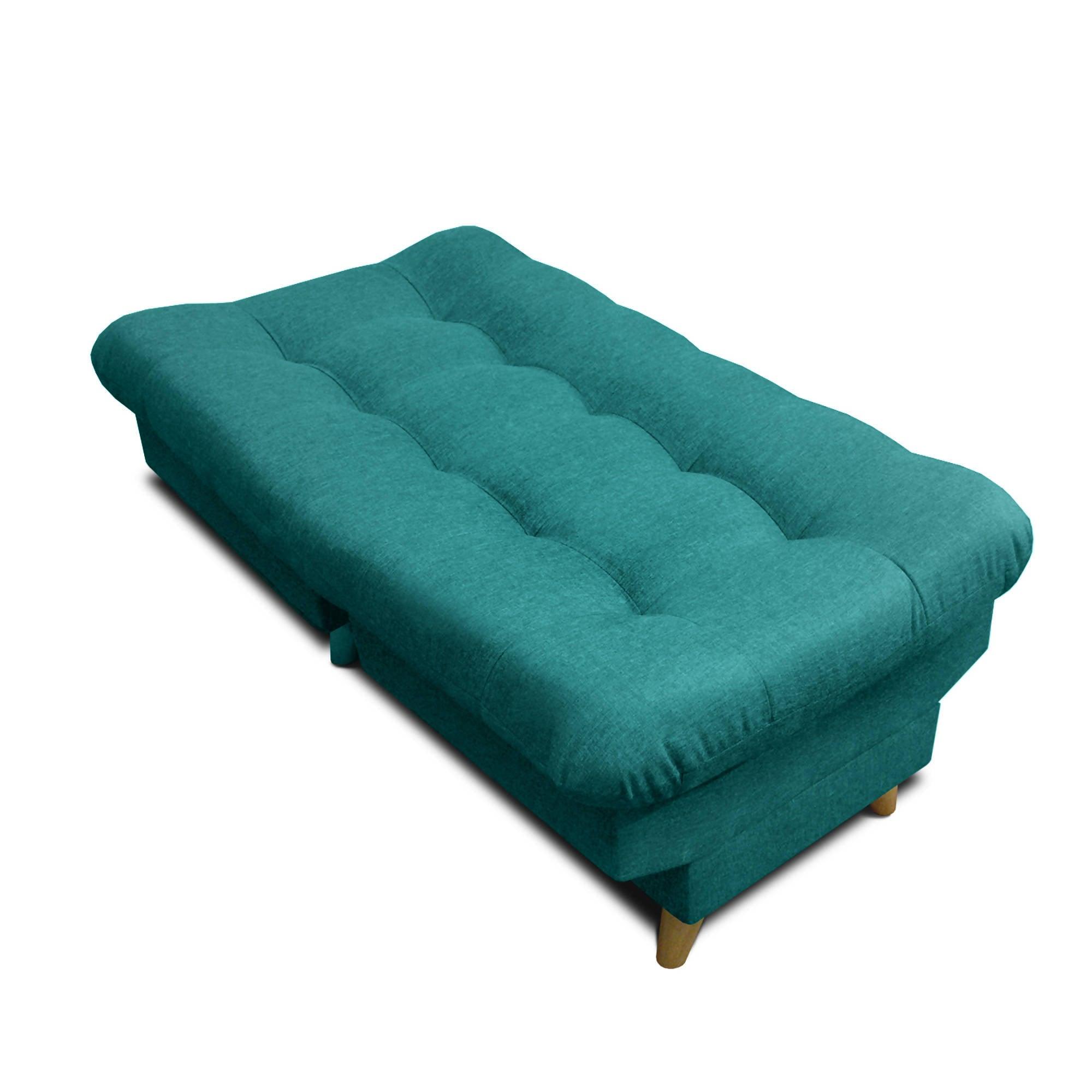Silla Clic Clac Carvallo Lux Tela Turquesa - VIRTUAL MUEBLES