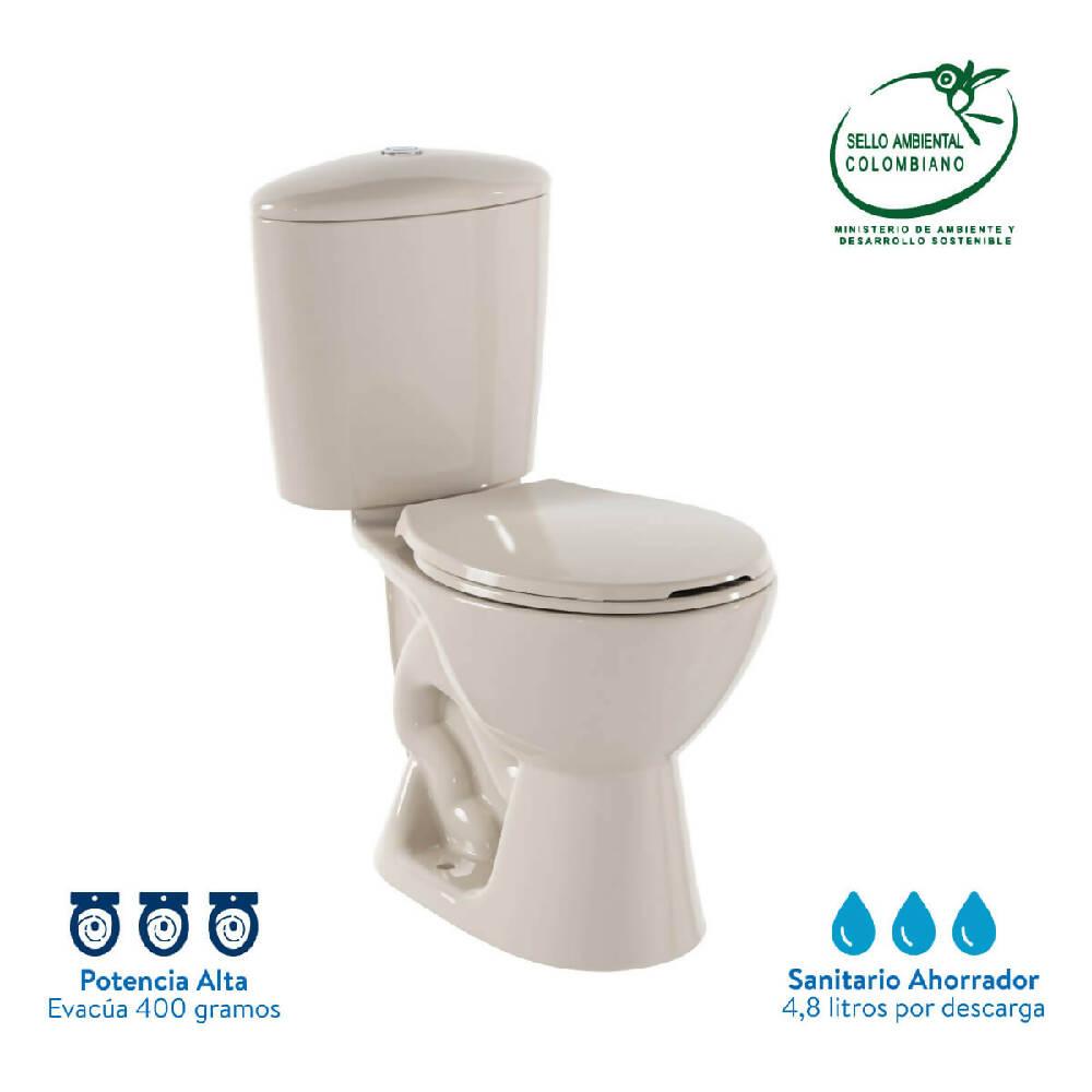 Sanitario Corona Manantial Pro Redondo Bone - VIRTUAL MUEBLES