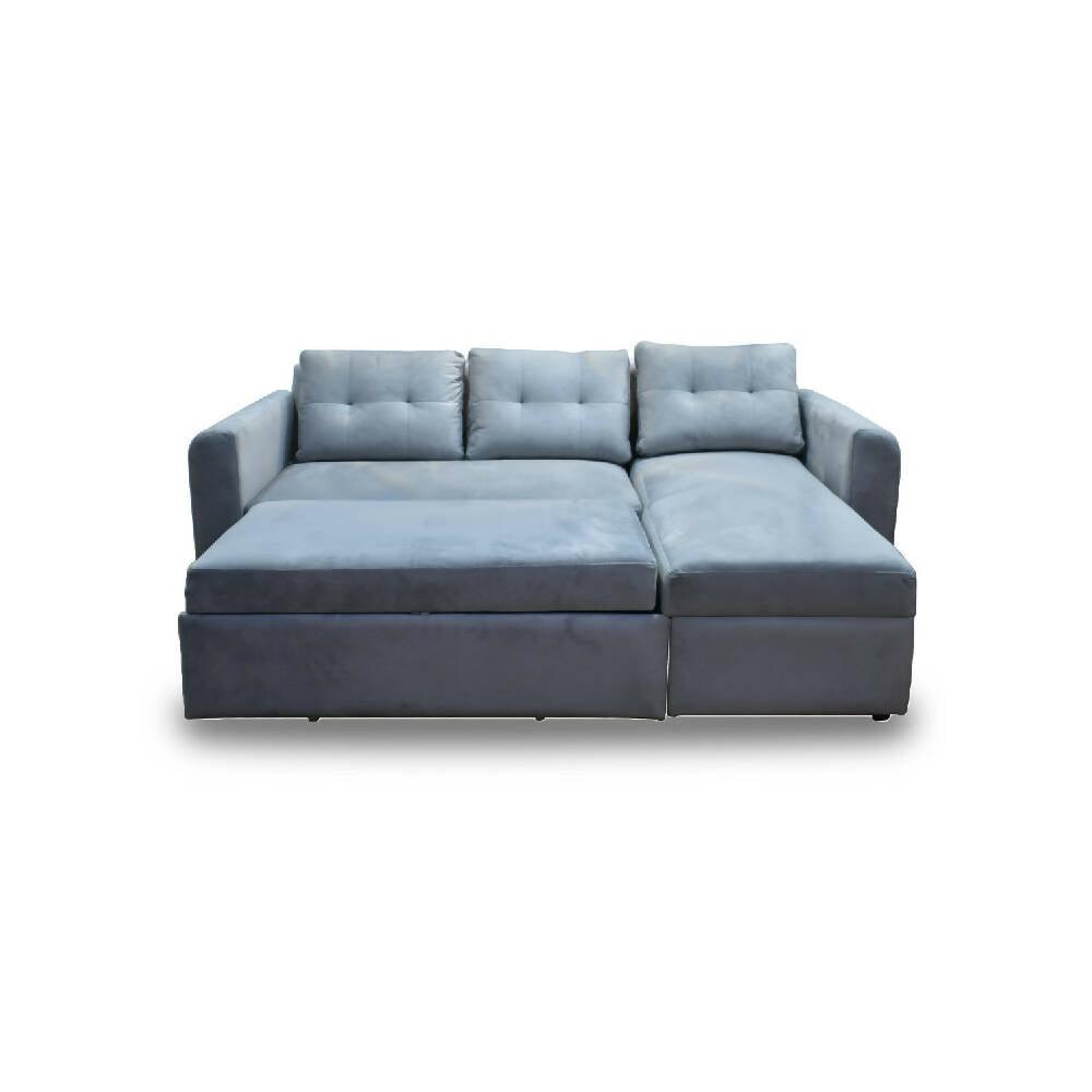 Esquinero modular habanna poliéster plata - VIRTUAL MUEBLES