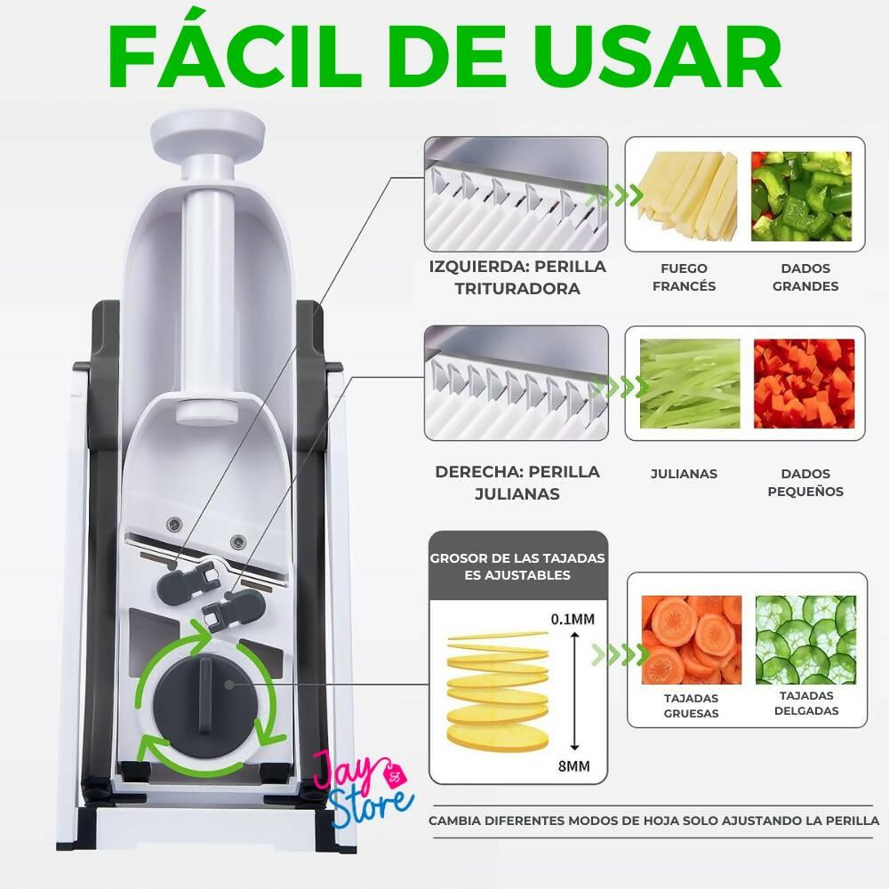 Rebanadora De Papas Picadora Verduras Mandolina Ajustable - VIRTUAL MUEBLES
