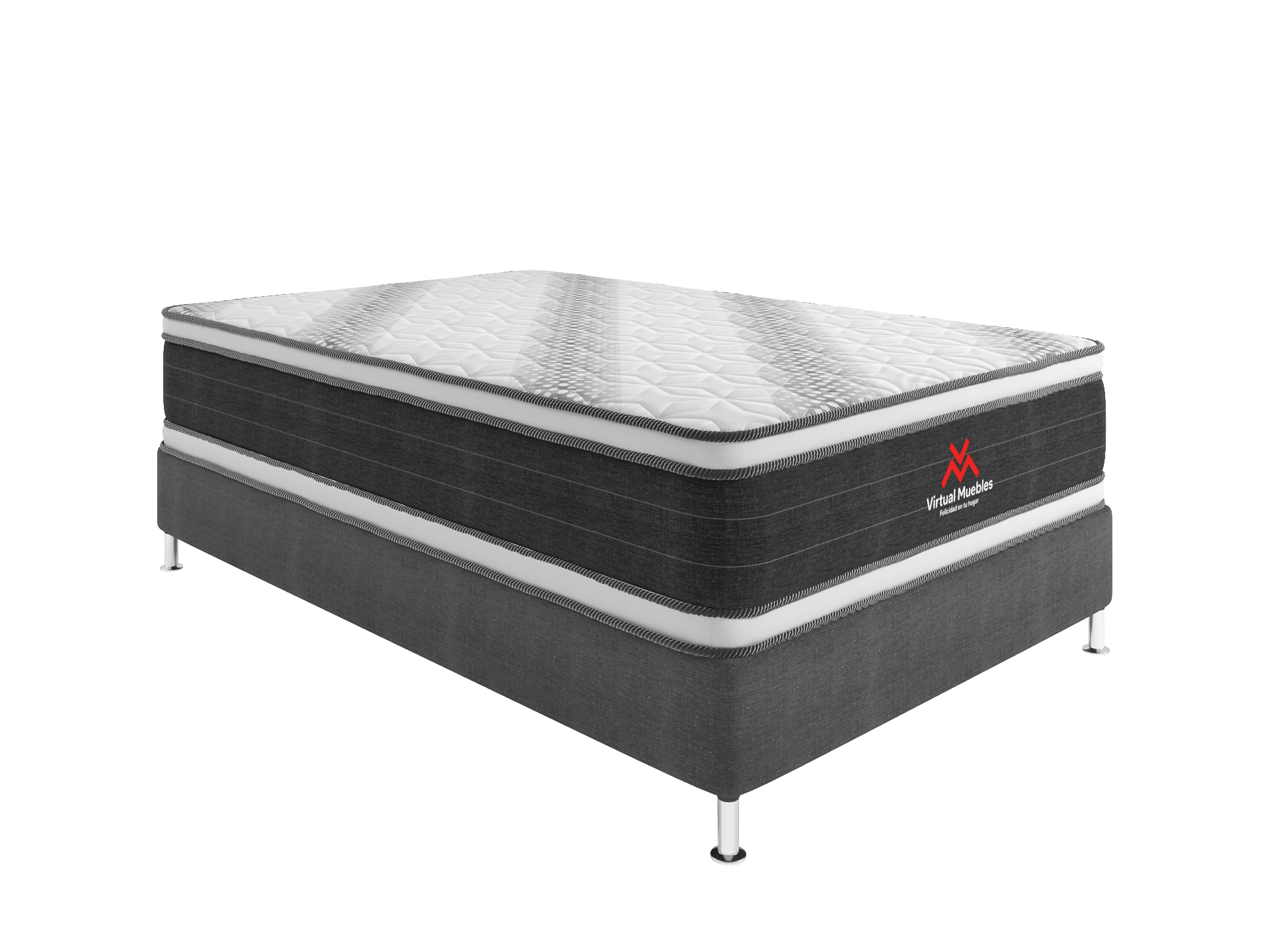 Combo para Habitación Marduk, incluye Base Cama Semidoble.