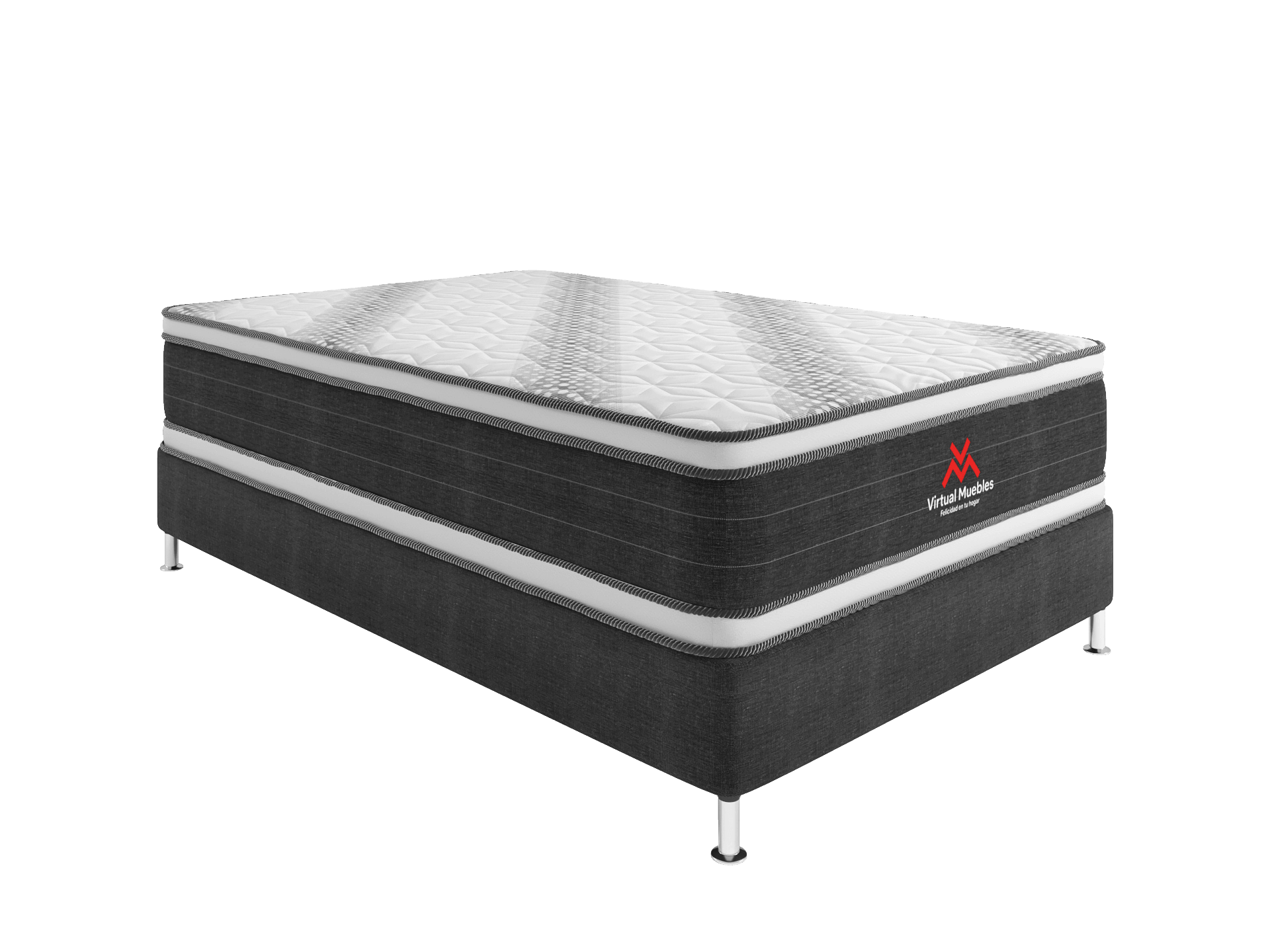 Combo para Habitación Jiang, incluye Base Cama Semidoble.