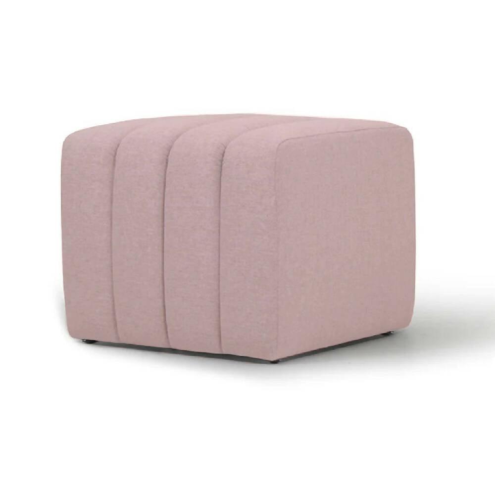 Puff Auxiliar Boston 55x55 - Rosa