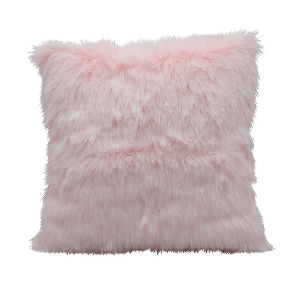 Cojín Peludo Peluche Decorativo BANZAY Rosa - VIRTUAL MUEBLES