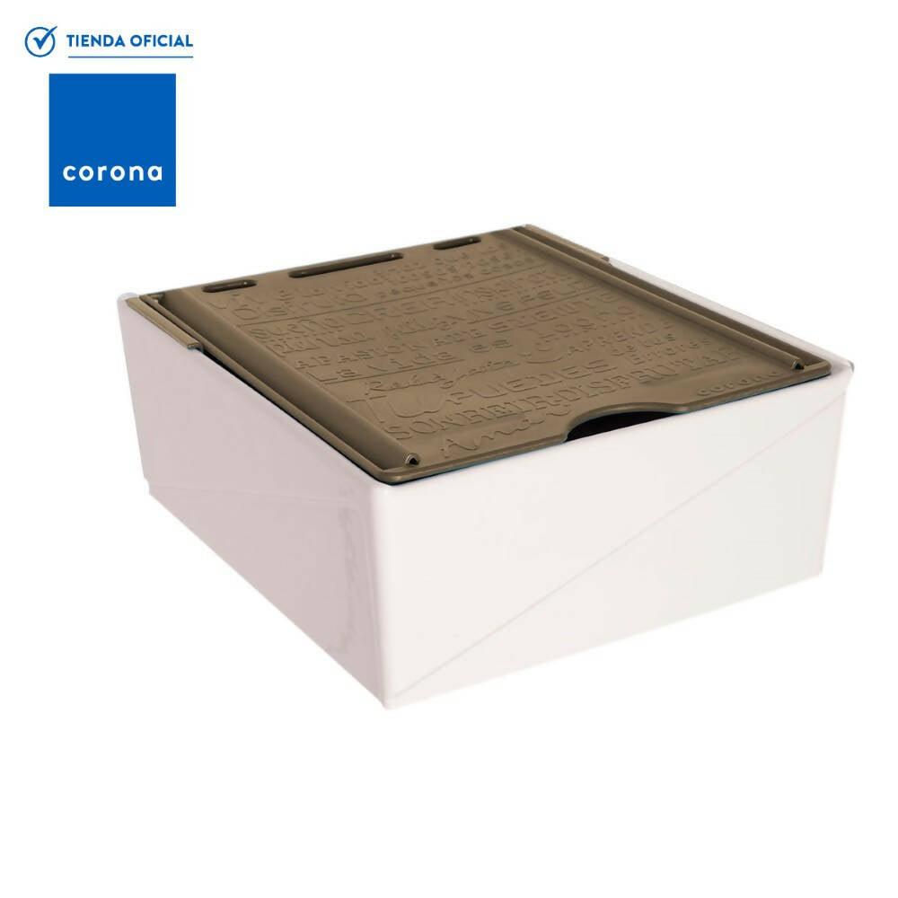 Lavadero Corona Plus 45 Con Estregadero Y Organizador Taupe - VIRTUAL MUEBLES