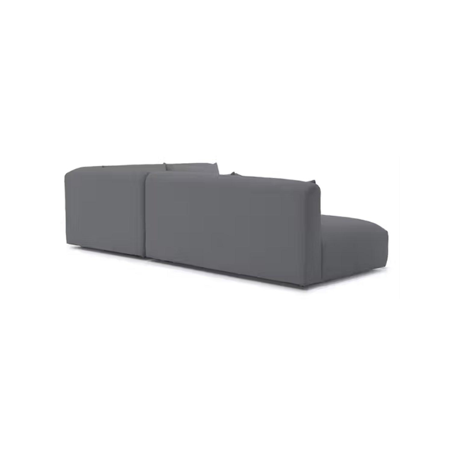 Sofá en L Derecho Benito Lona anti fluidos Gris 270x80x75