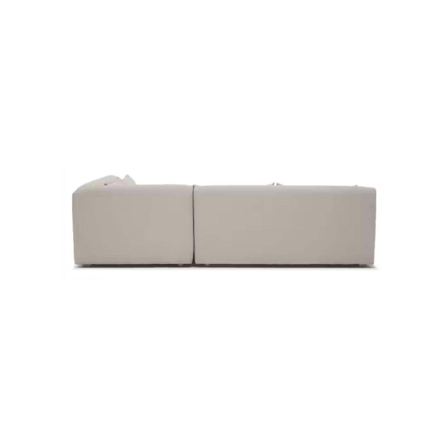 Sofá en L Derecho Benito Tela antifluidos Beige 270x80x75