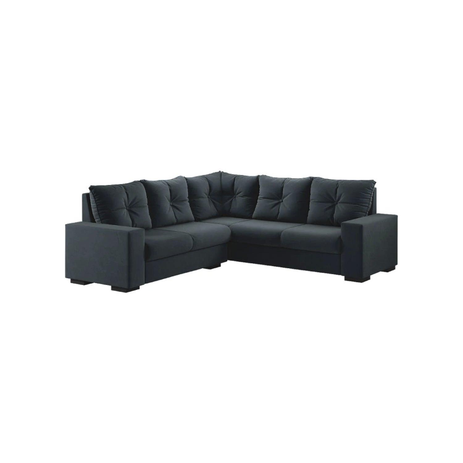 Sofá en L Modular Joao Terciopelo premium Azul 180x70x70