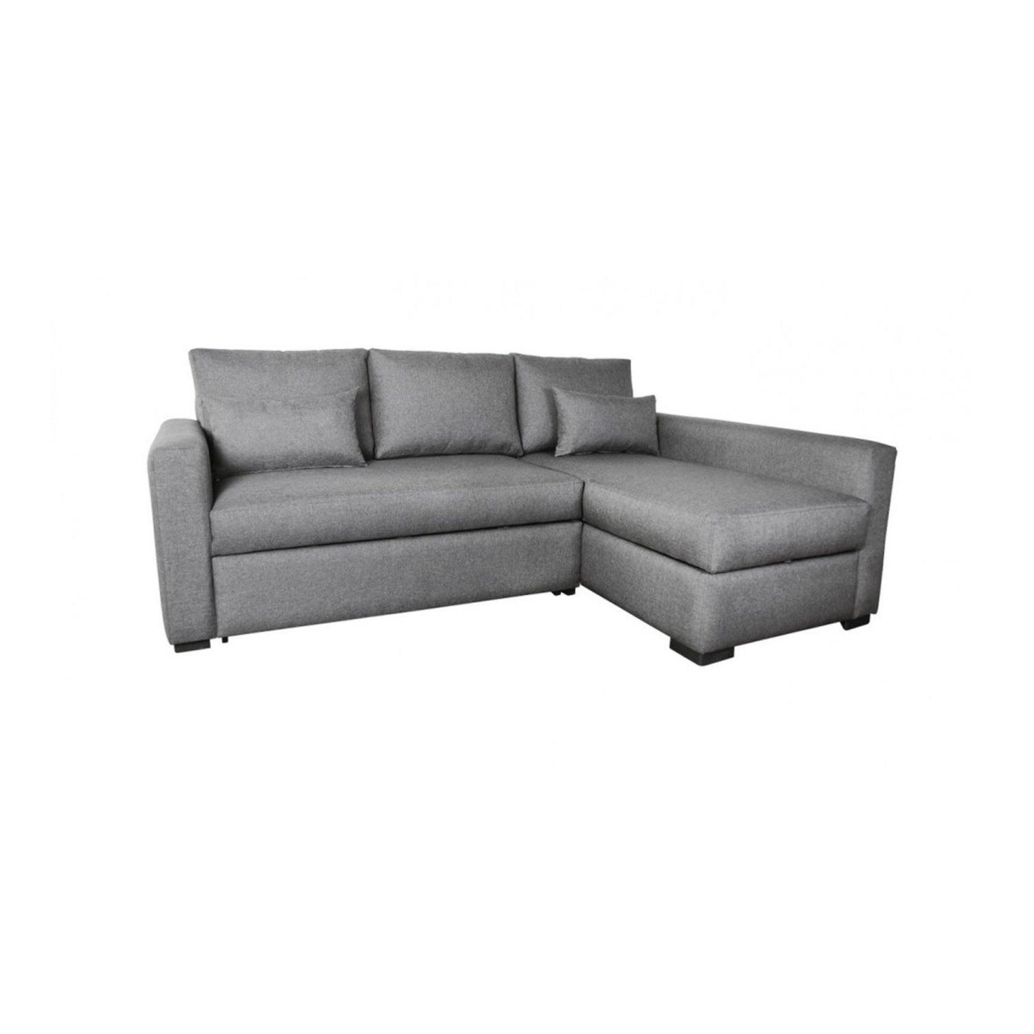 Sofá en L Derecho Khaled Lona anti fluidos Gris 220x75x80