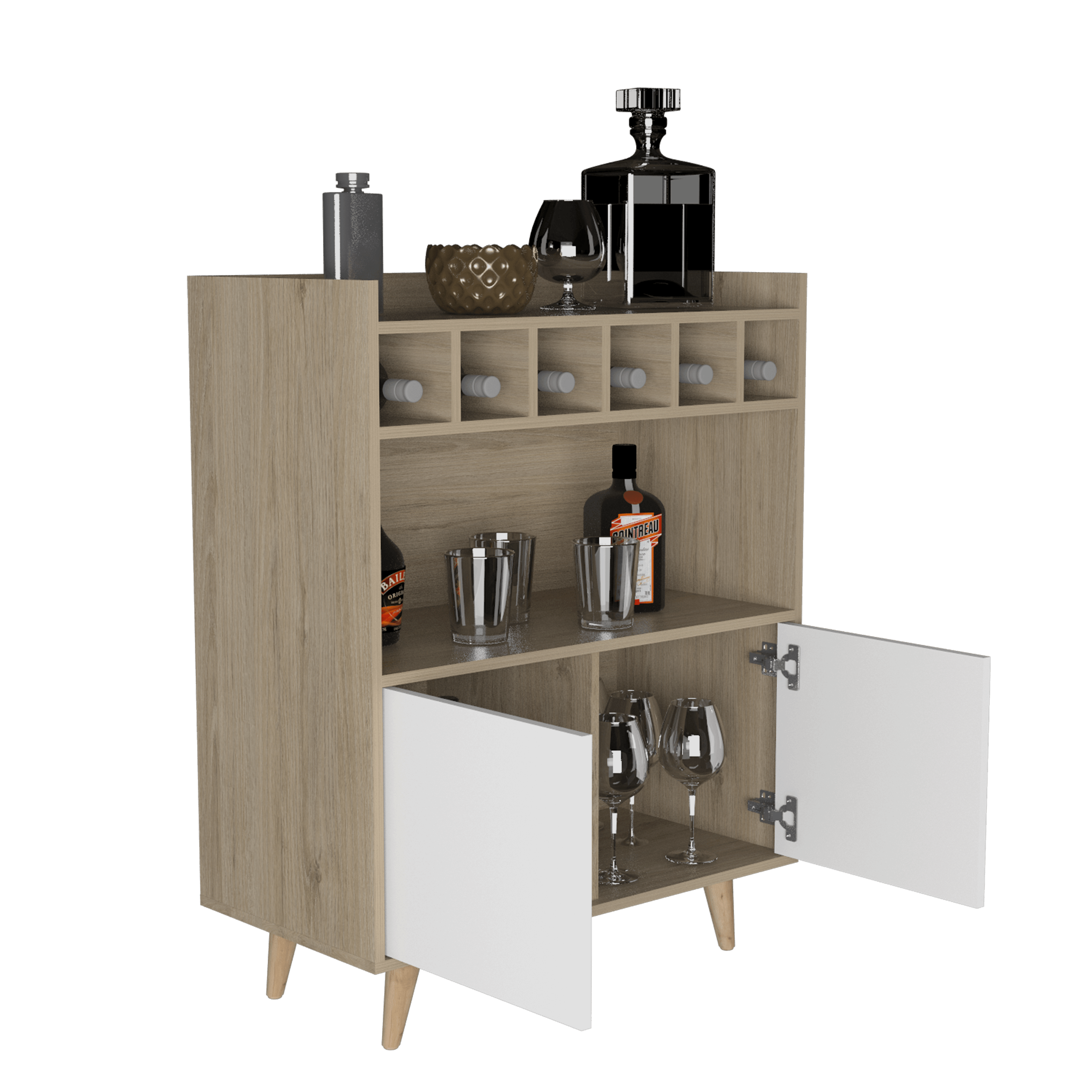Combo para Sala de Estar Blander, incluye Panel de TV y Bar.