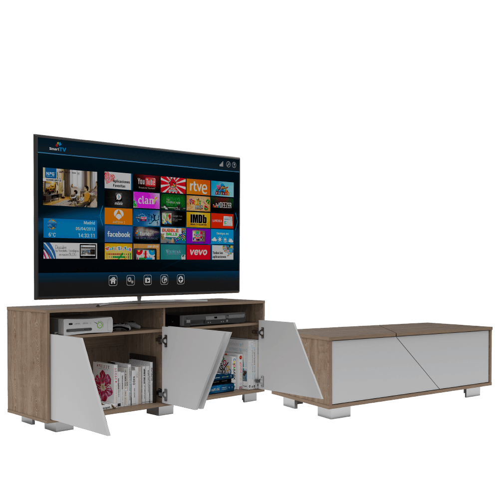 Combo para Sala Baruk, incluye Mesa TV y Mesa de Centro.