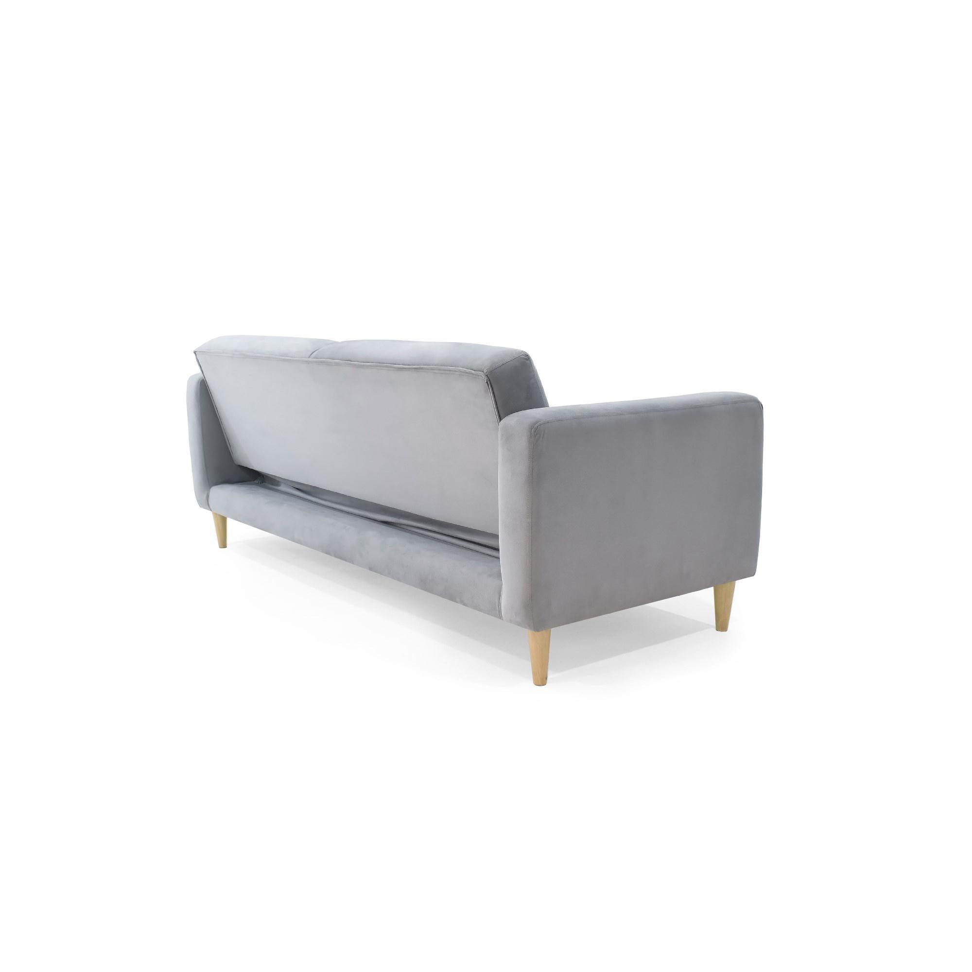 Sofa Cama Babilonia Tela Plata