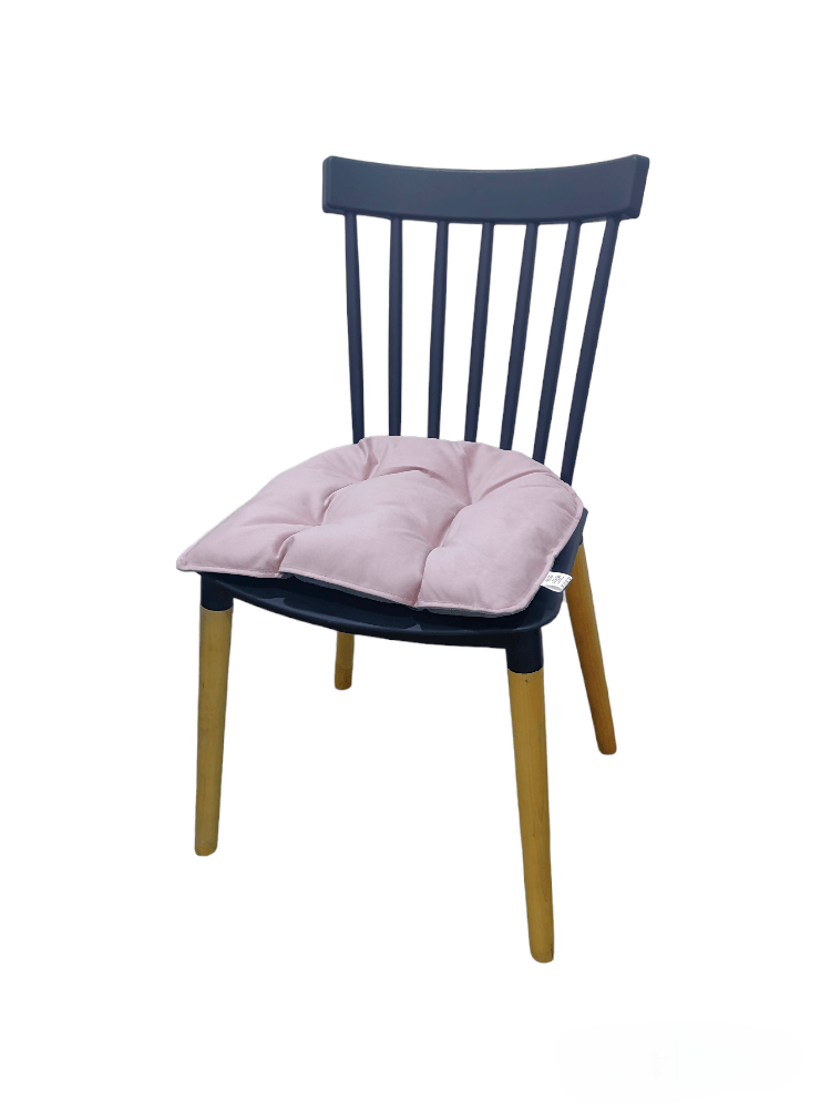 Cojin Para Silla Doble Faz Tela Pet-friendly - Rosa y Gris x4