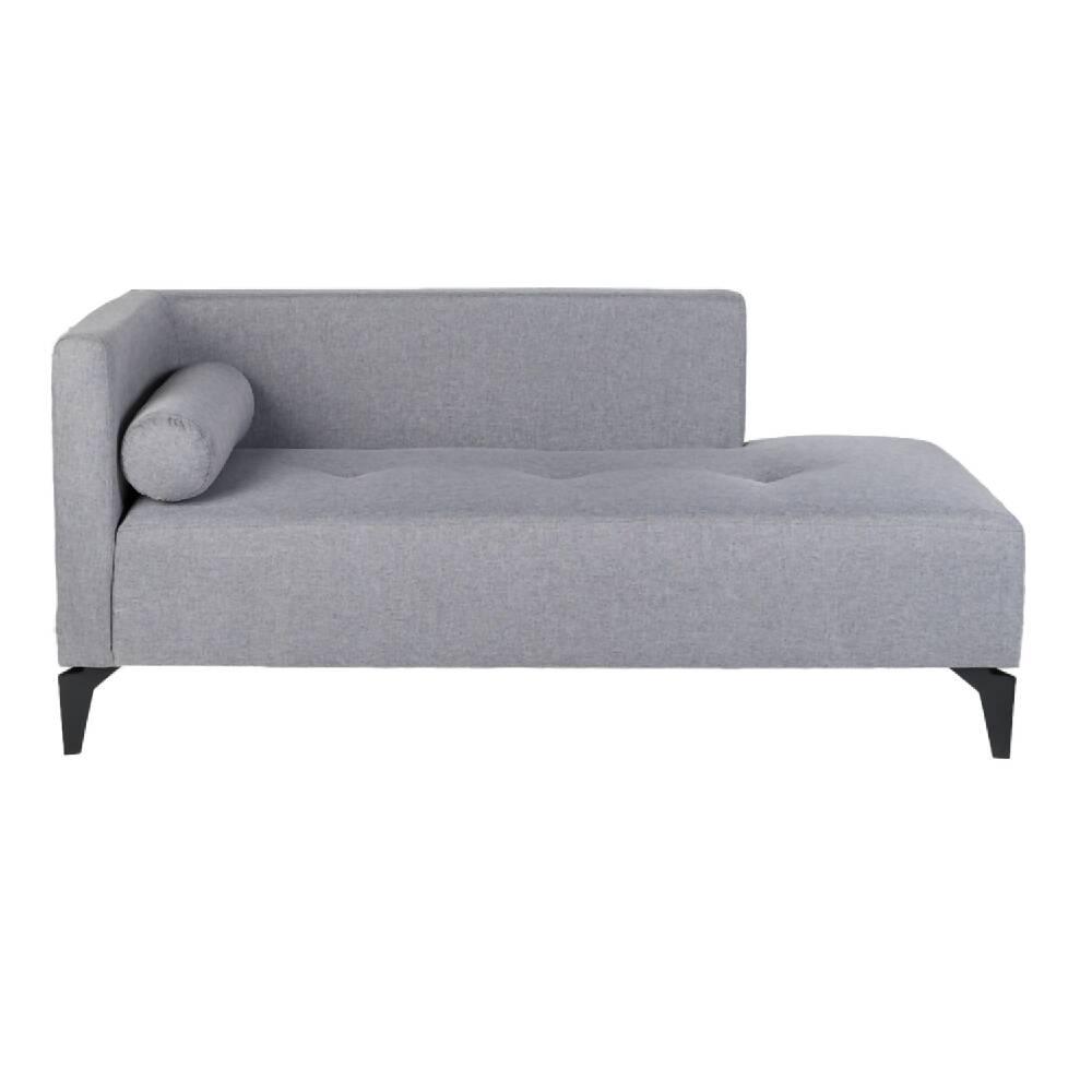 Sofa Chaise Long (66x163x64) Gris Memphis Pata Negra