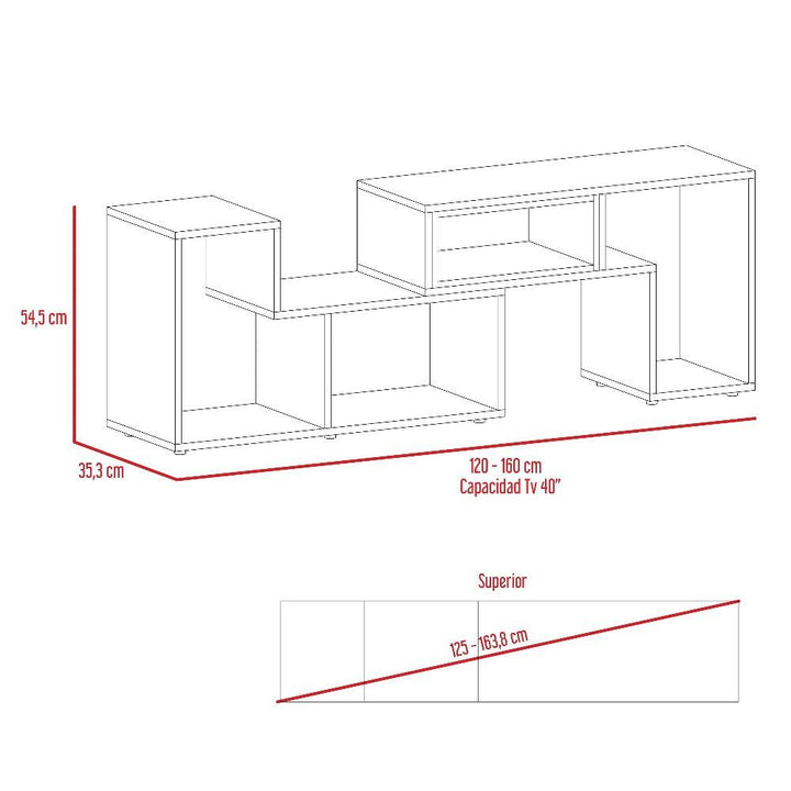 Combo Para Sala Venecia, Incluye Mesa Para Tv Y Mesa De Centro.