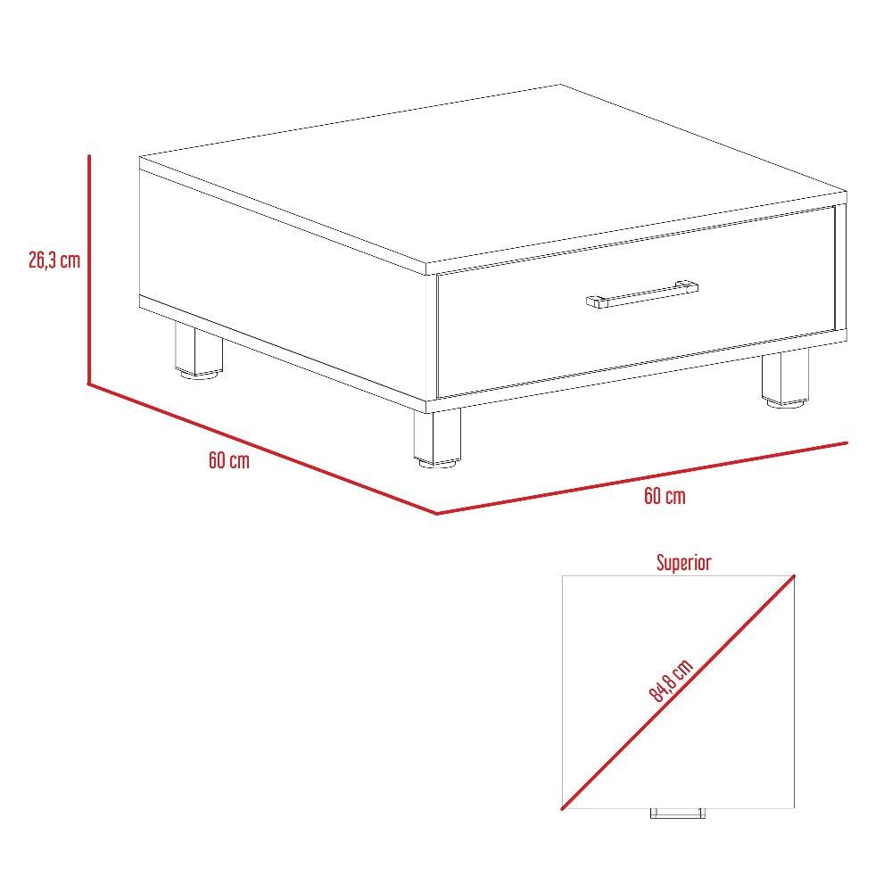 Combo Para Sala Berlin, Incluye Biblioteca Cubo Y Mesa De Centro.