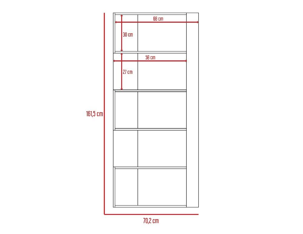 Combo Para Sala Berlin, Incluye Biblioteca Cubo Y Mesa De Centro.