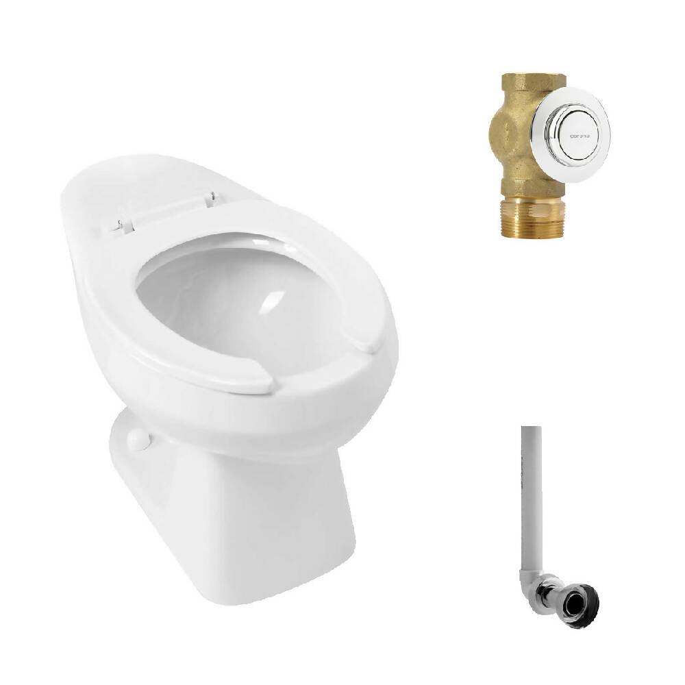 Kit Taza Báltica Plus Entrada Posterior Válvula Push Empotrar - VIRTUAL MUEBLES