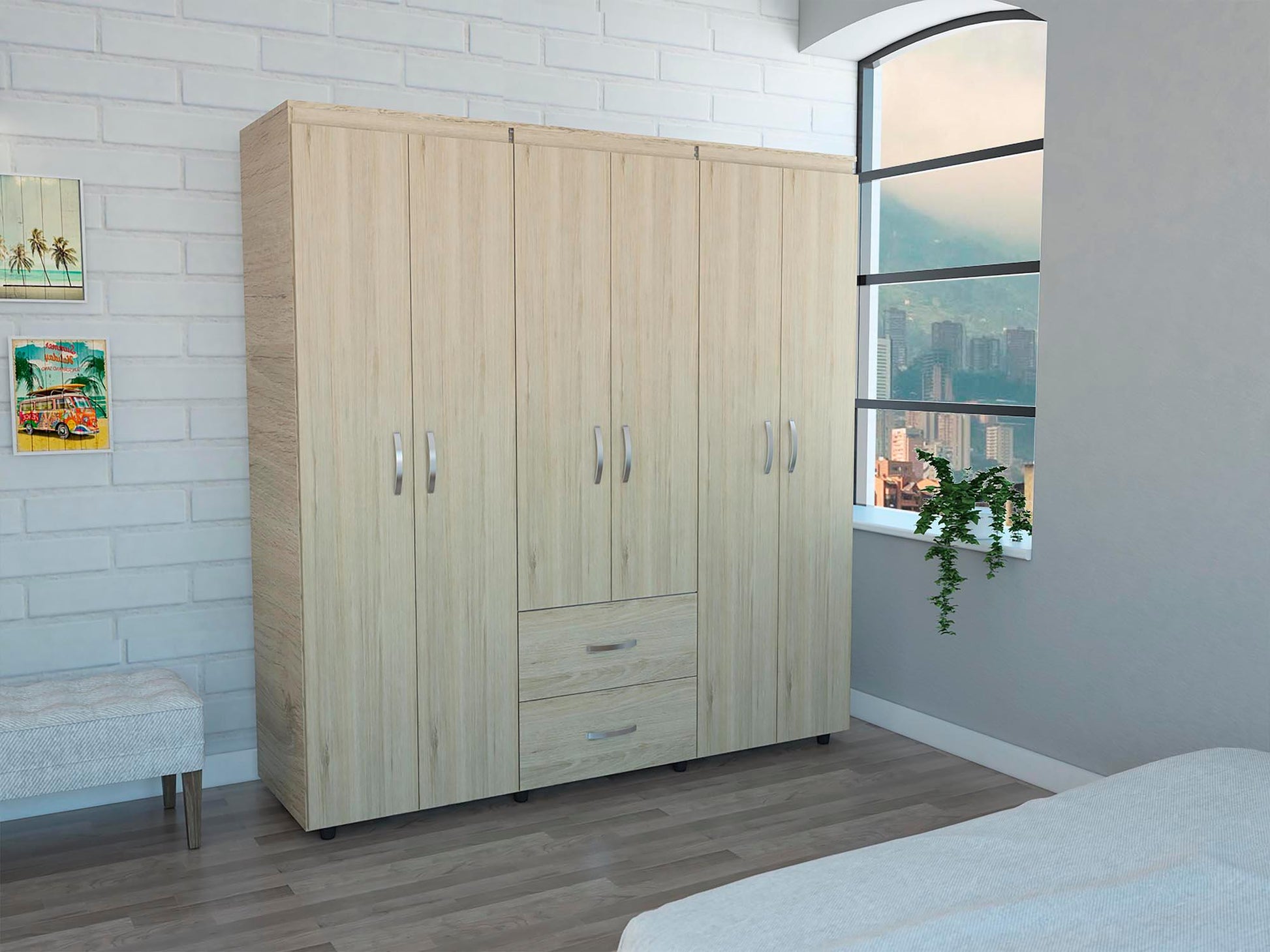 Combo para Habitación Cordata, Incluye Closet y Organizador.