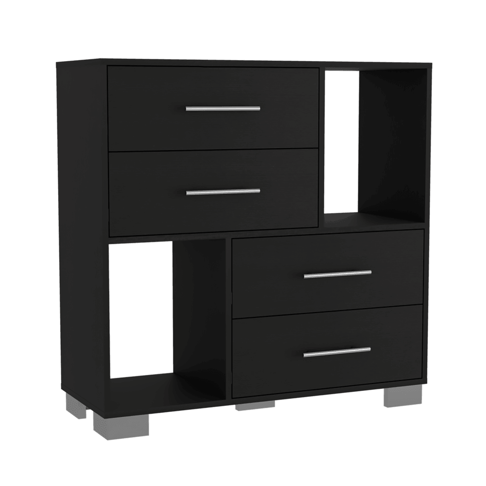 Organizador Karely, Wengue, 4 cajones multiusos deslizables ZF - VIRTUAL MUEBLES