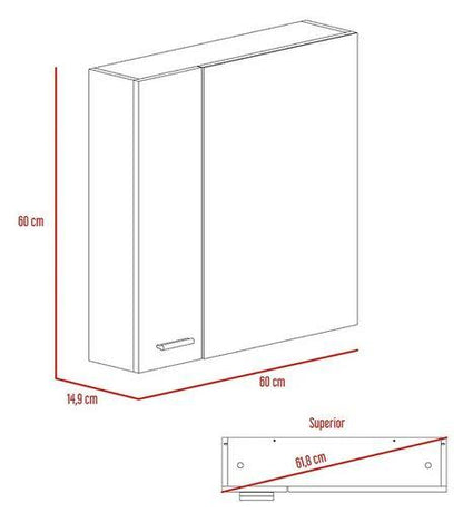 Gabinete de Baño Barents color Beige.