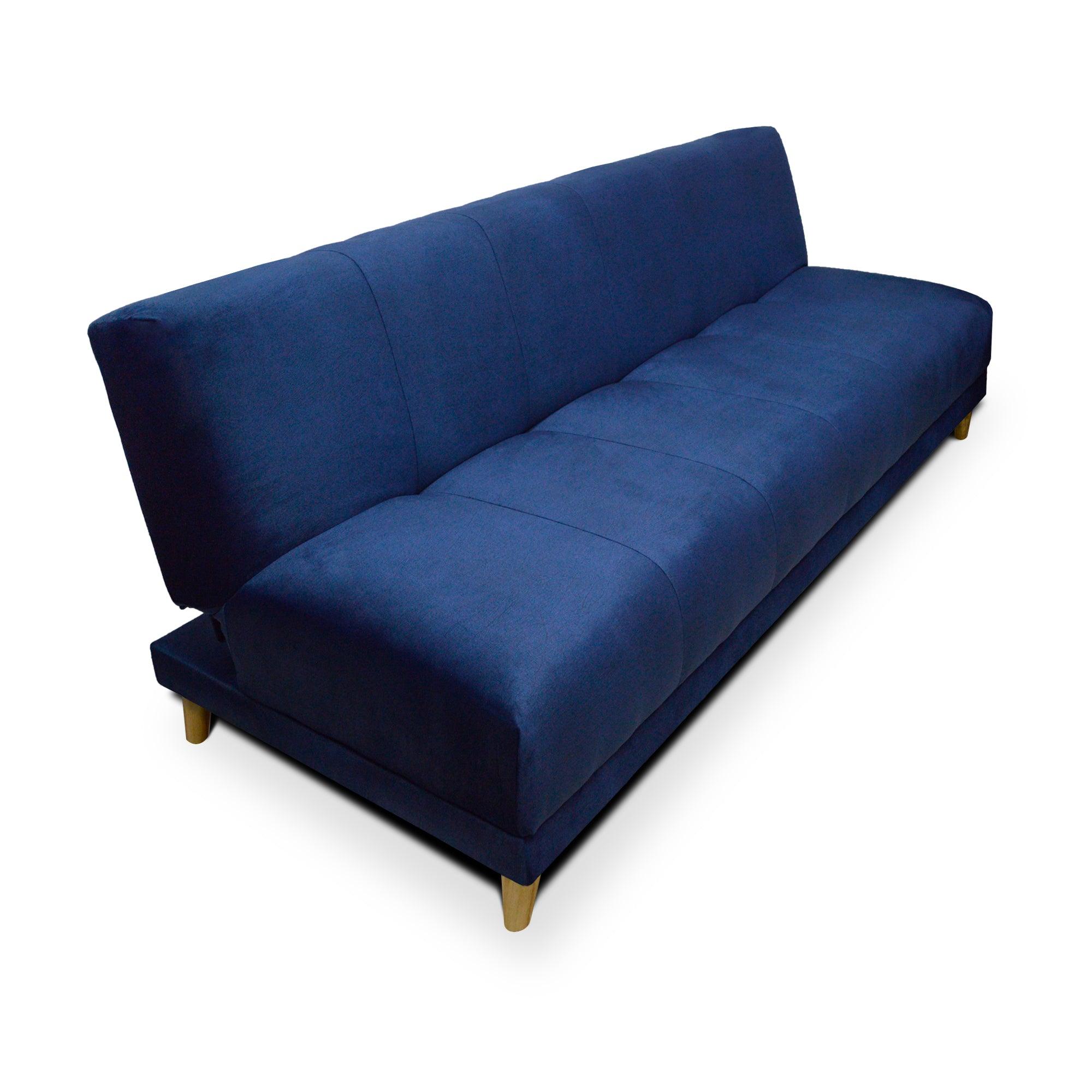 Sofacama Sabath 3 Posiciones Tela Azul - VIRTUAL MUEBLES