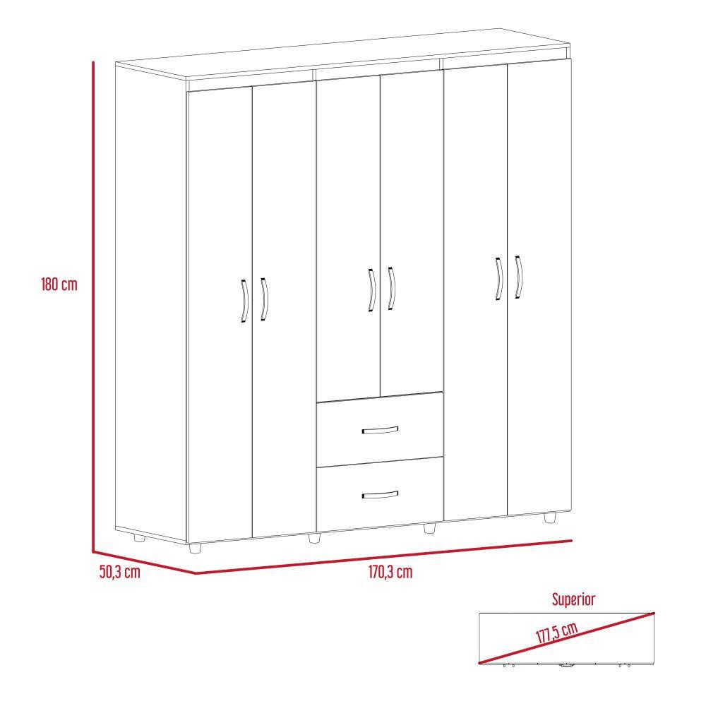 Combo para Habitación Nizki, incluye Closet y mesa para TV.