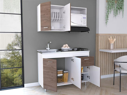 Cocina Integral Roxana Color Duqueza y Castano Para Cocina.