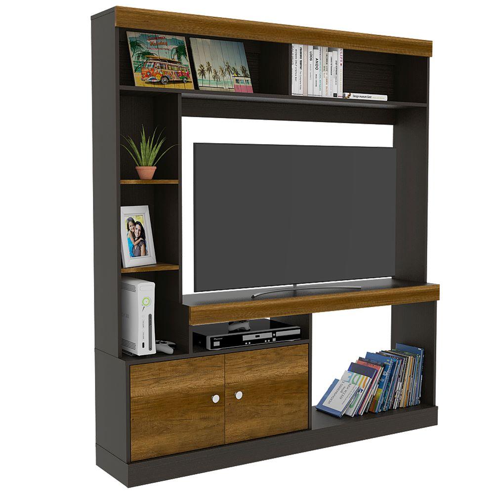 Combo Para Sala Leiah, Incluye Mesa Para Tv Vitrina Y Mesa De Centro.
